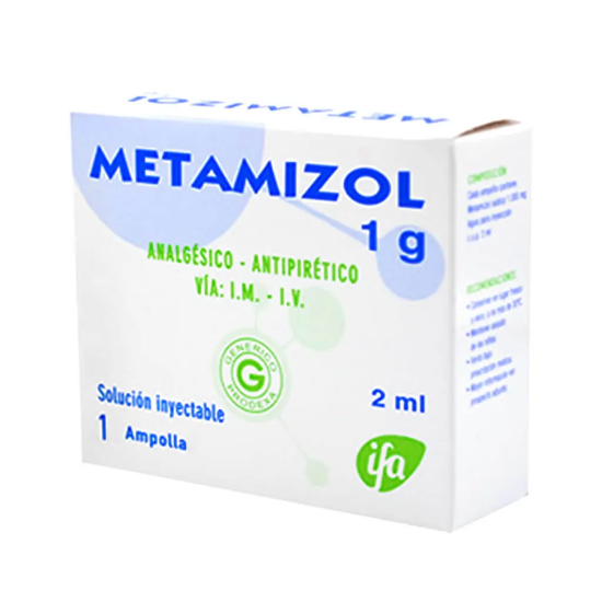 Metamizol 1000 mg - Dolor y Fiebre | Fracción
