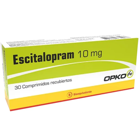 Imagen de Escitalopram 10 mg x 30 comprimidos recubiertos