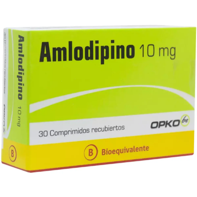 Imagen de Amlodipino 10 mg x 30 comprimidos recubiertos