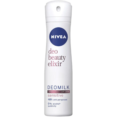 Imagen de Nivea desodorante spray sensitive beauty elixir deomilk x 150 ml