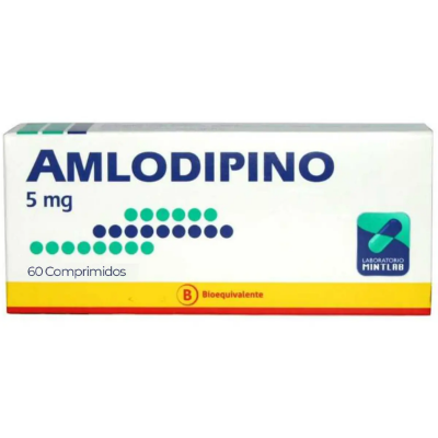 Imagen de Amlodipino 5 mg x 60 comprimidos