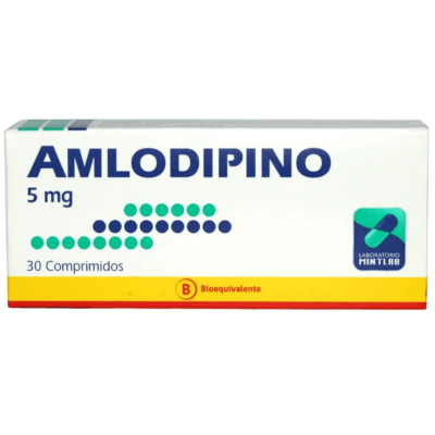 Imagen de Amlodipino 5 mg x 30 comprimidos