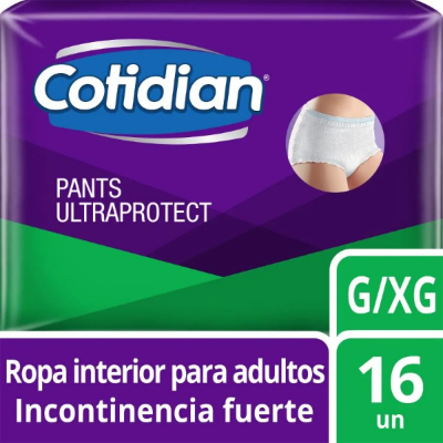 Cotidian-ropa-interior-desechable-incontinencia fuerte-talla-G-Ext-G-x-16-unidades