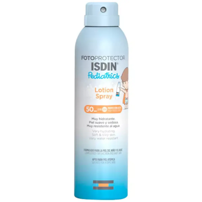 Isdin-fotoprotector-loción-spray-pediatrics-SPF-50-x-250-ml