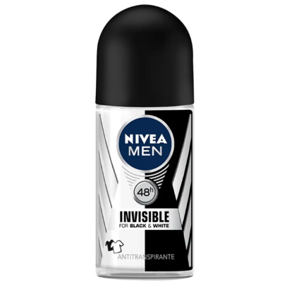 Imagen de Nivea men desodorante roll on invisible black & white x 50 ml