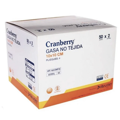 Cranberry-gasa-10-x-10-estéril-x-2-unidades
