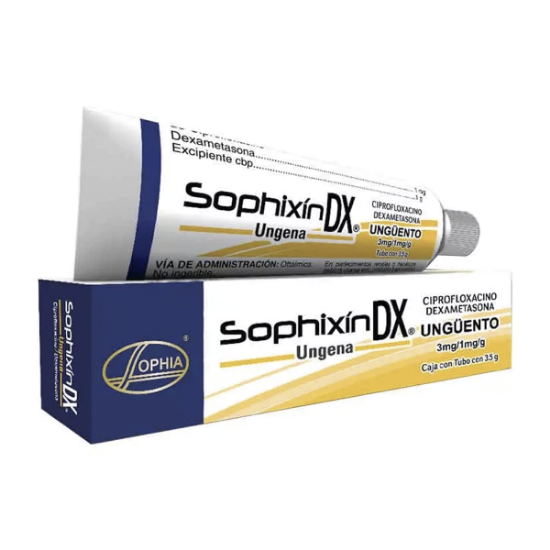 Imagen de SOPHIXIN-DX UNGENA UNGUENTO OFTALMICO 3,5 G. (CIPROFLOXACINO+DEXAMETASONA)