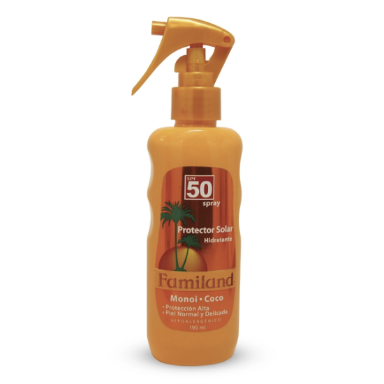 Imagen de Familand monoi coco hidratante SPF50 protector solar spray x 190 ml