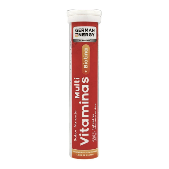 Imagen de MUTIVITAMINAS + BIOTINA GERMAN ENERGY X 20 TABLETAS EFERV