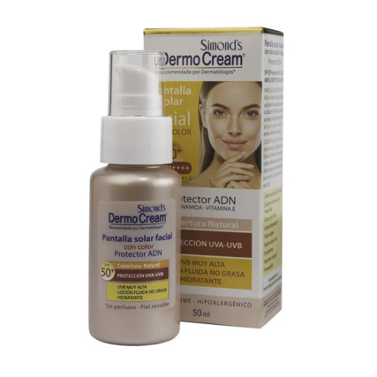 Imagen de SIMONDS DERMOCREAM SPF50+ UVB/UVA PROTECT. ADN PANTALLA SOLAR FACIAL SPRAY 50ML