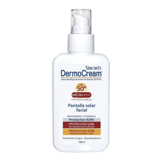 Imagen de SIMONDS DERMOCREAM SPF50+ UVB/UVA PROTECT.ADN PANTALLA SOLAR FACIAL SPRAY 120 ML