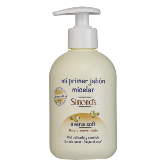 Imagen de SIMONDS MI PRIMER JABON AVENA SOFT PIEL SENSIBLE JABON MICELAR 340 ML