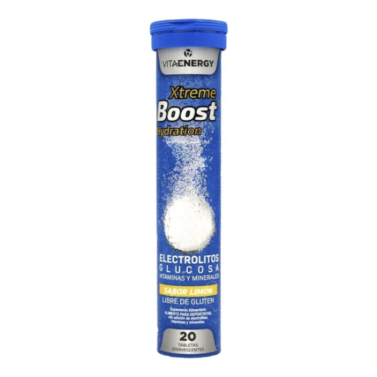 Imagen de XTREME BOOST HYDRATION MORA AZUL VITAENERGY X 20 TAB EFERVECENTE