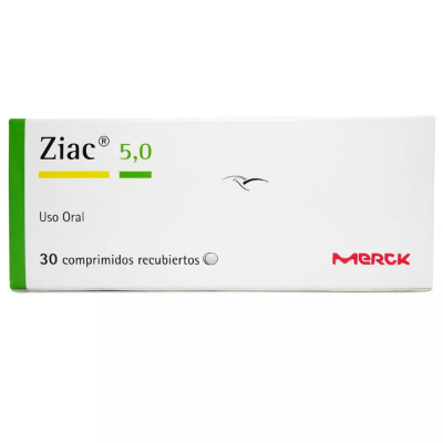 Imagen de Ziac 5/6,25 mg x 30 comprimidos recubiertos