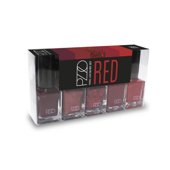 Imagen de PETRIZZIO NAIL LACQUER SET RED 2 ESMALTES DE UÑAS