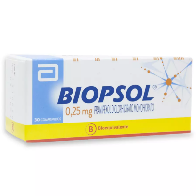 Imagen de Biopsol 0,25 mg x 30 comprimidos
