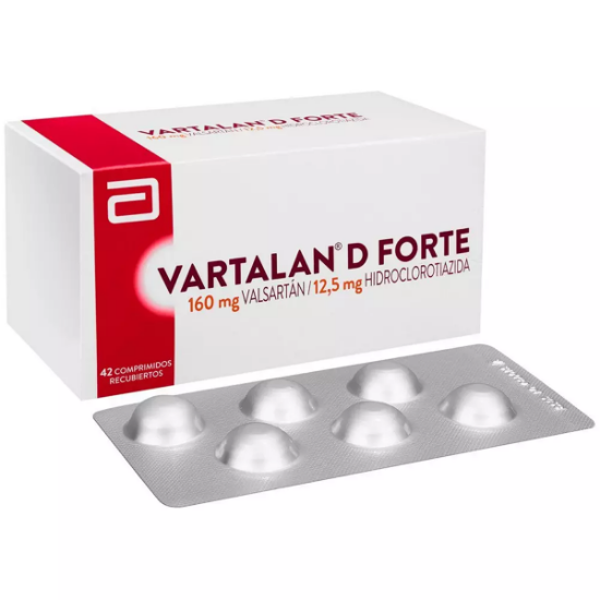 Imagen de VARTALAN-D FORTE [160/12,5] MG 42 COMPRIMIDOS RECUBIERTOS (VALSARTAN+HCT)