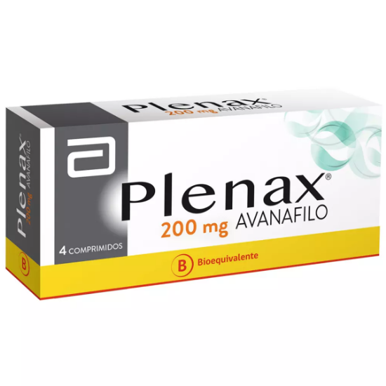 Imagen de PLENAX 200 MG 4 COMPRIMIDOS [BE] (AVANAFILO)