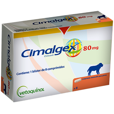 Imagen de Cimalgex 80 mg x 8 comprimidos masticables ranurados