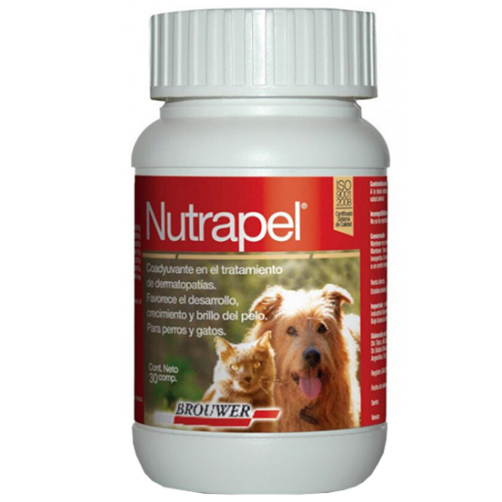 Imagen de NUTRAPEL X 30 COMP. (VITAMINA A/BIOTINA/AC. PANTOTÉNICO/VIT.B2/METIONINA/ZINC)