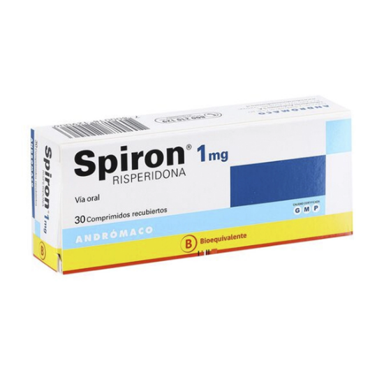Imagen de SPIRON 1 MG 30 COMPRIMIDOS RECUBIERTOS [BE] (RISPERIDONA)