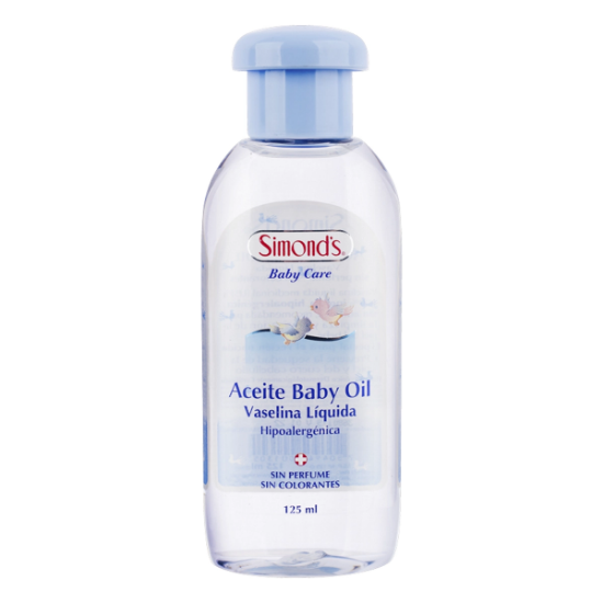 Imagen de SIMONDS ACEITE BABY CARE ACEITE BABY OIL VASELINA LIQUIDA HIPOALERGENICA 125 ML