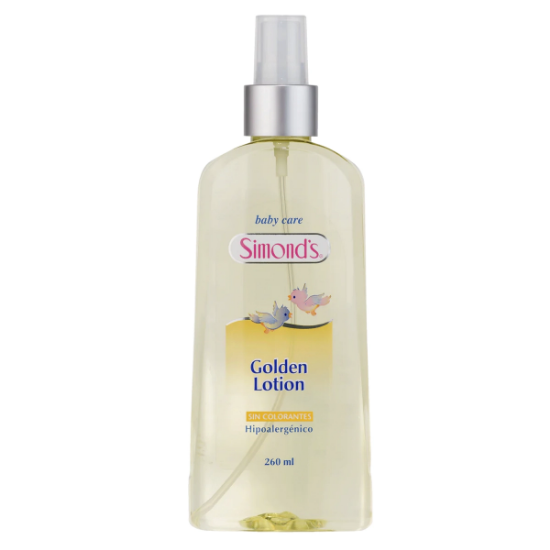 Imagen de SIMONDS BABY CARE GOLDEN LOTION S/COLORANTE HIPOALERGENICA COLONIA 260 ML