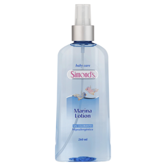Imagen de SIMONDS BABY CARE MARINA LOTION S/COLORANTE HIPOALERGENICA COLONIA 260 ML