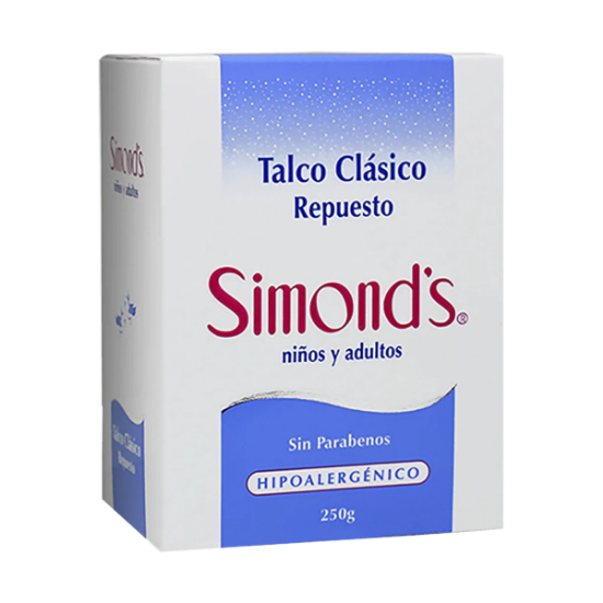 Imagen de SIMONDS CLASICO TALCO REPUESTO 250 G.