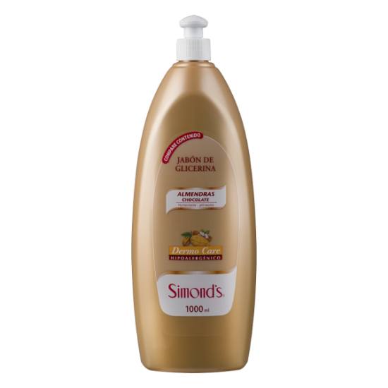 Imagen de SIMONDS DERMO CARE CHOCOLATE ALMENDRAS HIPOALERGENICO JABON GLICERINA 1000 ML