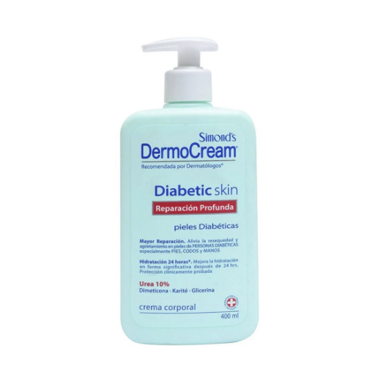 Imagen de SIMONDS DERMOCREAM DIABETIC SKIN REPARACION PROFUNDA CREMA CORPORAL 400 ML