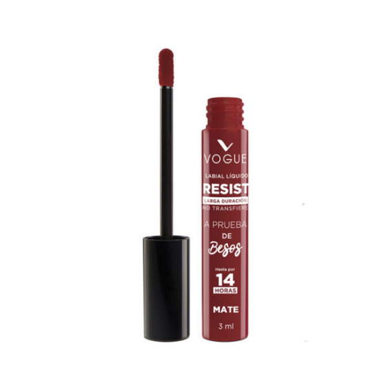 Imagen de VOGUE LABIAL LIQUIDO RESIST TONO INVENCIBLE 3 ML