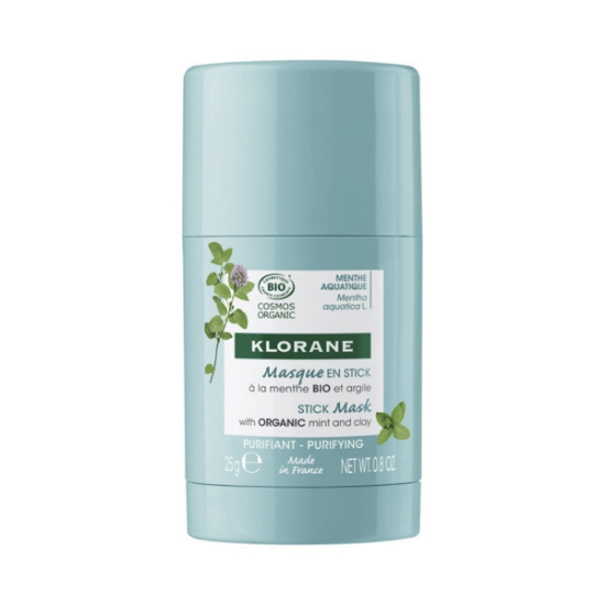 Imagen de KLORANE COSMOS ORGANIC MENTA BIO-ARCILLA PARA EL ROSTRO MASCARILLA EN STICK 25 G.