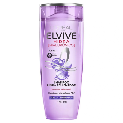 Imagen de Elvive hidra hialuronico rellenador hidratante intensa 72 H c / d shampoo x 370 ml