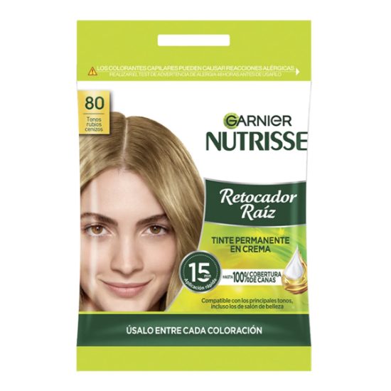 Imagen de GARNIER NUTRISSE RETOCADOR RAIZ PERMANENTE 8.0 20G + 20ML