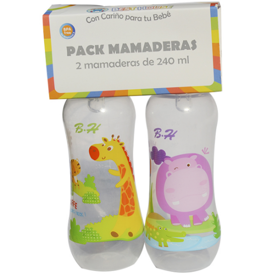 Imagen de Best house mamaderas 2 unidades x 240 ml
