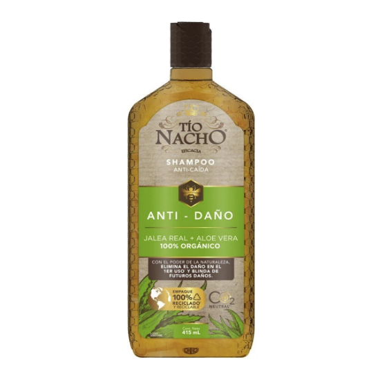 Imagen de TIO NACHO ALOE VERA ANTI-DAÑO SHAMPOO 415 ML