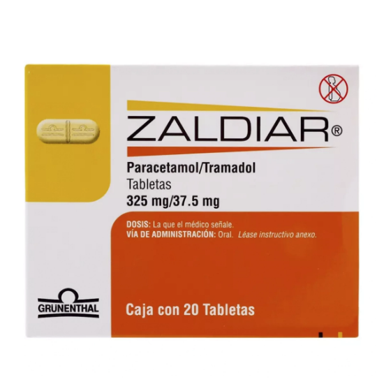 Imagen de ZALDIAR 20 COMPRIMIDOS RECUBIERTOS [RT] (PARACETAMOL+TRAMADOL)