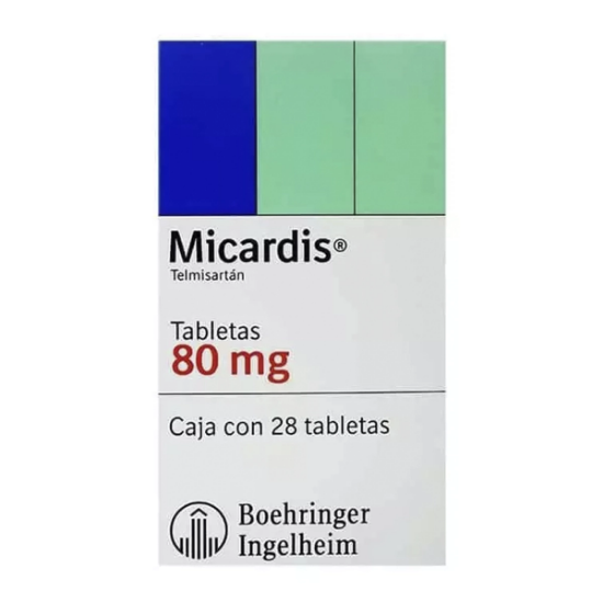 Imagen de MICARDIS 80 MG 28 COMPRIMIDOS [RT] (TELMISARTAN)