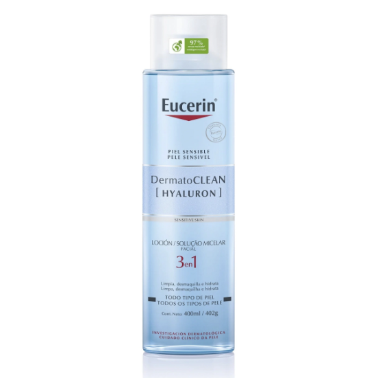 Imagen de Eucerin dermatoclean hyaluron 3 en 1 loción micelar facial x 400 ml