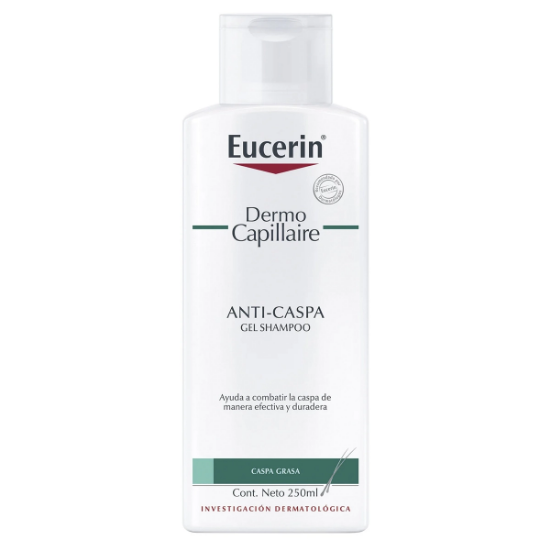 Imagen de Eucerin dermo capillaire anticaspa caspa grasa shampoo gel x 250 ml