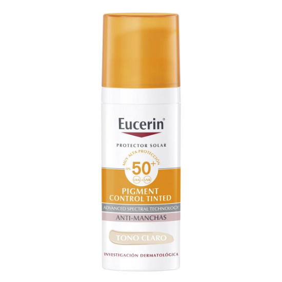 Imagen de Eucerin sun face SPF50+ con color crema x 50 ml