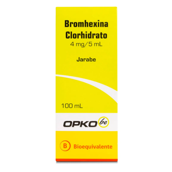 Imagen de Bromhexina Clorhidrato jarabe 4 mg / 5 ml x 100 ml