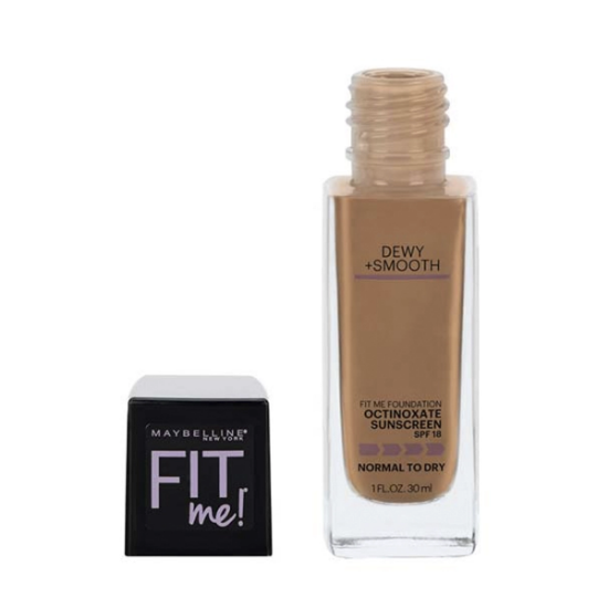 Imagen de MAYBELLINE FIT ME HIDRATANTE #330 TOFFEE BASE MAQUILLAJE 30 ML