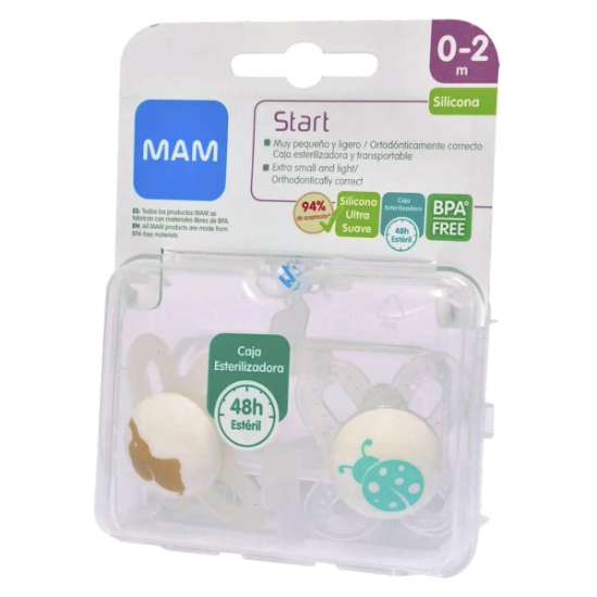 Imagen de MAM CHUPETE X 2 START 0+ SILICONA