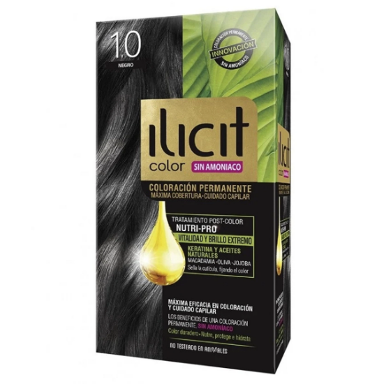 Imagen de ILICIT SIN AMONIACO 1/0 NEGRO 16 60G