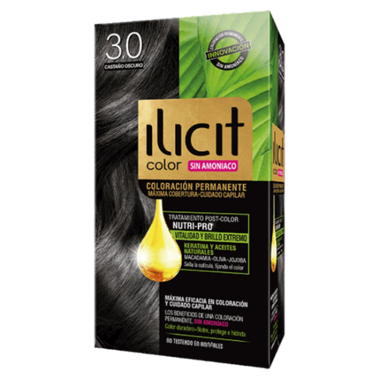 Imagen de ILICIT SIN AMONIACO 3/0 CASTAÑO OSCURO 16 60G