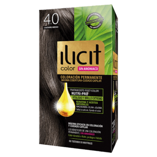 Imagen de ILICIT SIN AMONIACO 4/0 CASTAÑO MEDIO 16 60G