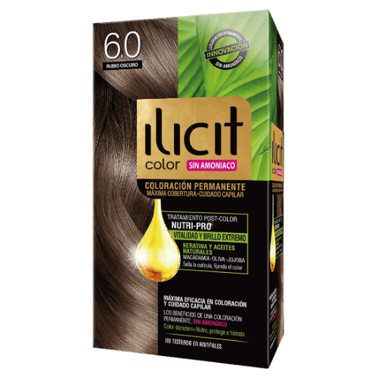 Imagen de ILICIT SIN AMONIACO 6/0 RUBIO OSCURO 16 60G