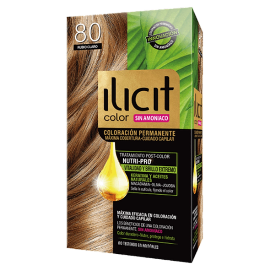 Imagen de ILICIT SIN AMONIACO 8/0 RUBIO CLARO 16 60G